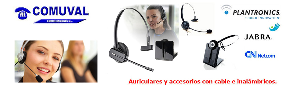 Auriculares inalambricos para centralitas telefonicas Plantronics Valencia